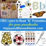 A to Z Alphabet Printables: Letters A-D - Happy and Blessed Home