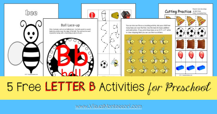 Learn to Read Preschool Alphabet Letter B - Happy and Blessed Home